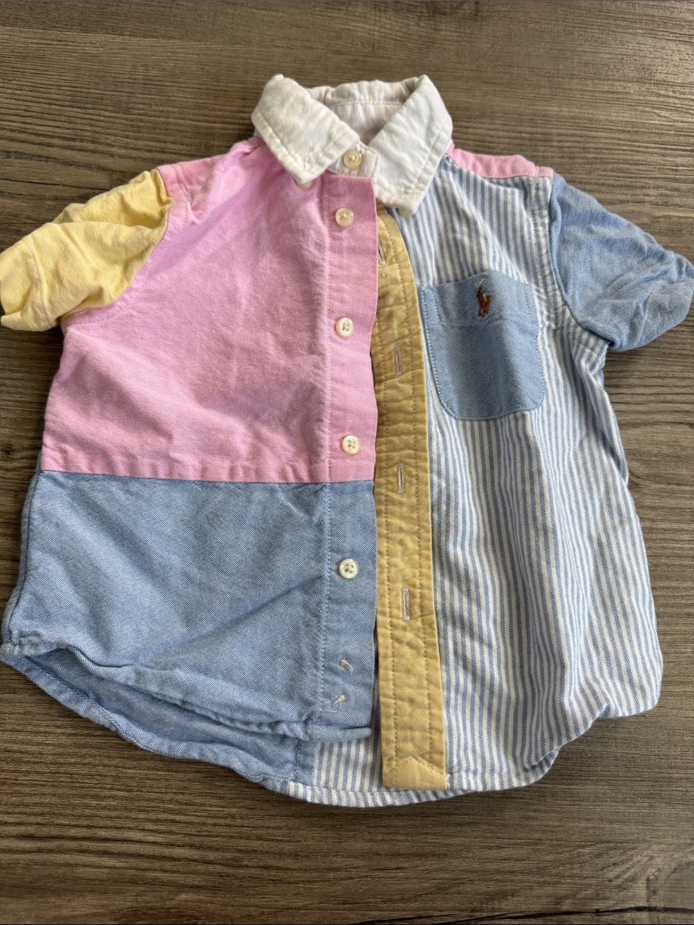 Ralph Lauren Baby Colorblock Cotton Button-Down Shirt - Multi